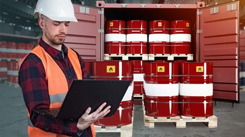 Hazardous container unloading